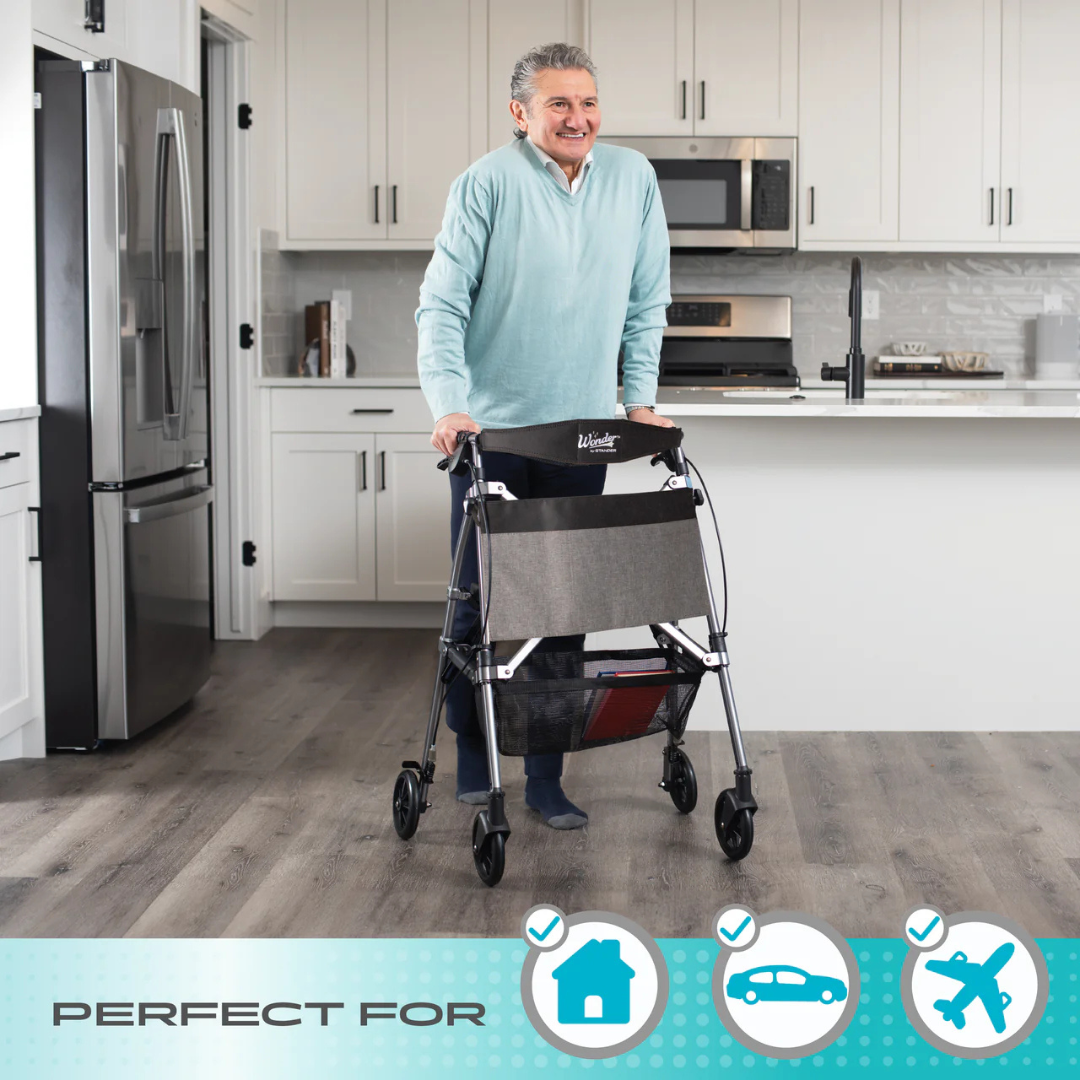 Travel Rollator Walker – Wonder Rollator Plus Elite 4350 by Stander
