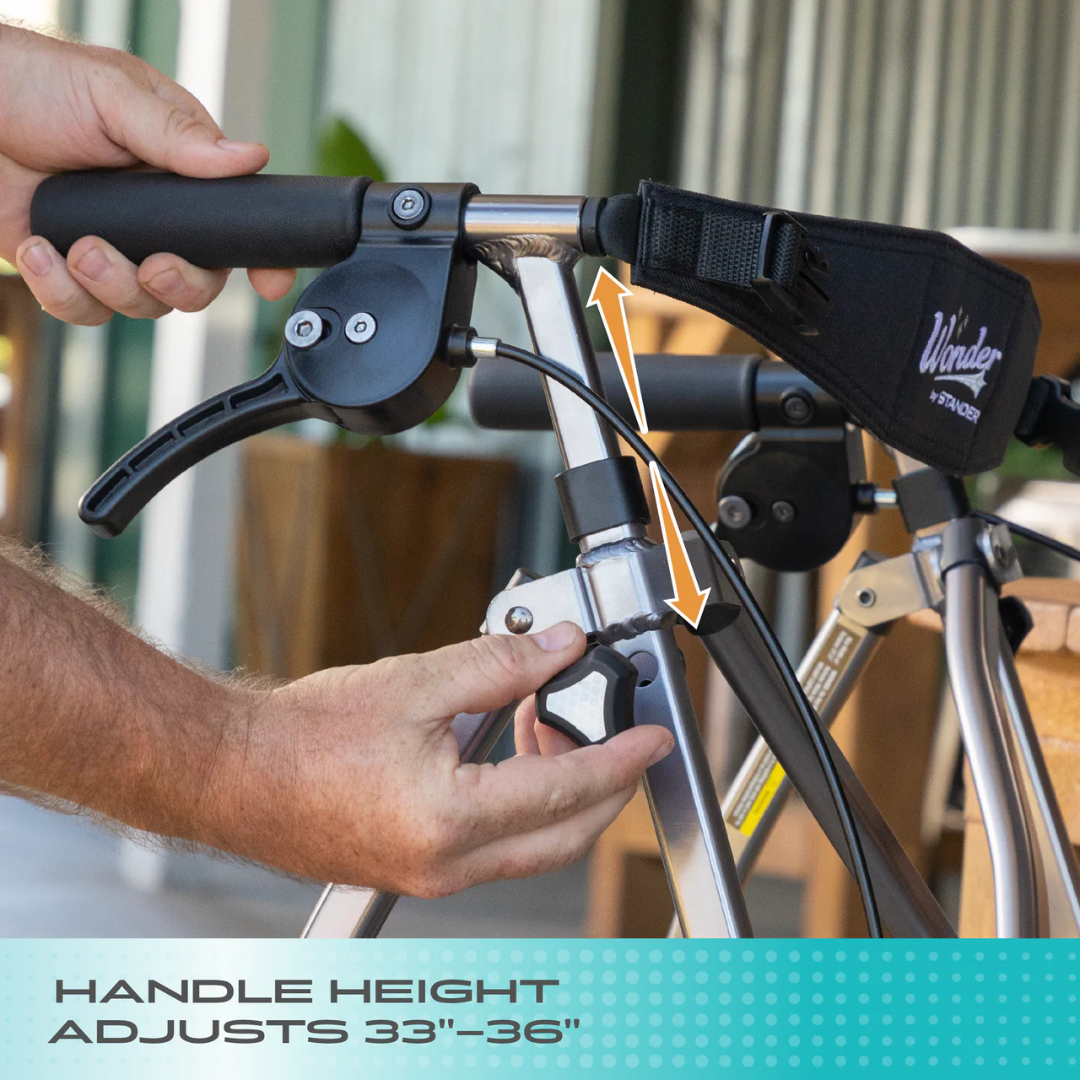 Travel Rollator Walker – Wonder Rollator Plus Elite 4350 by Stander