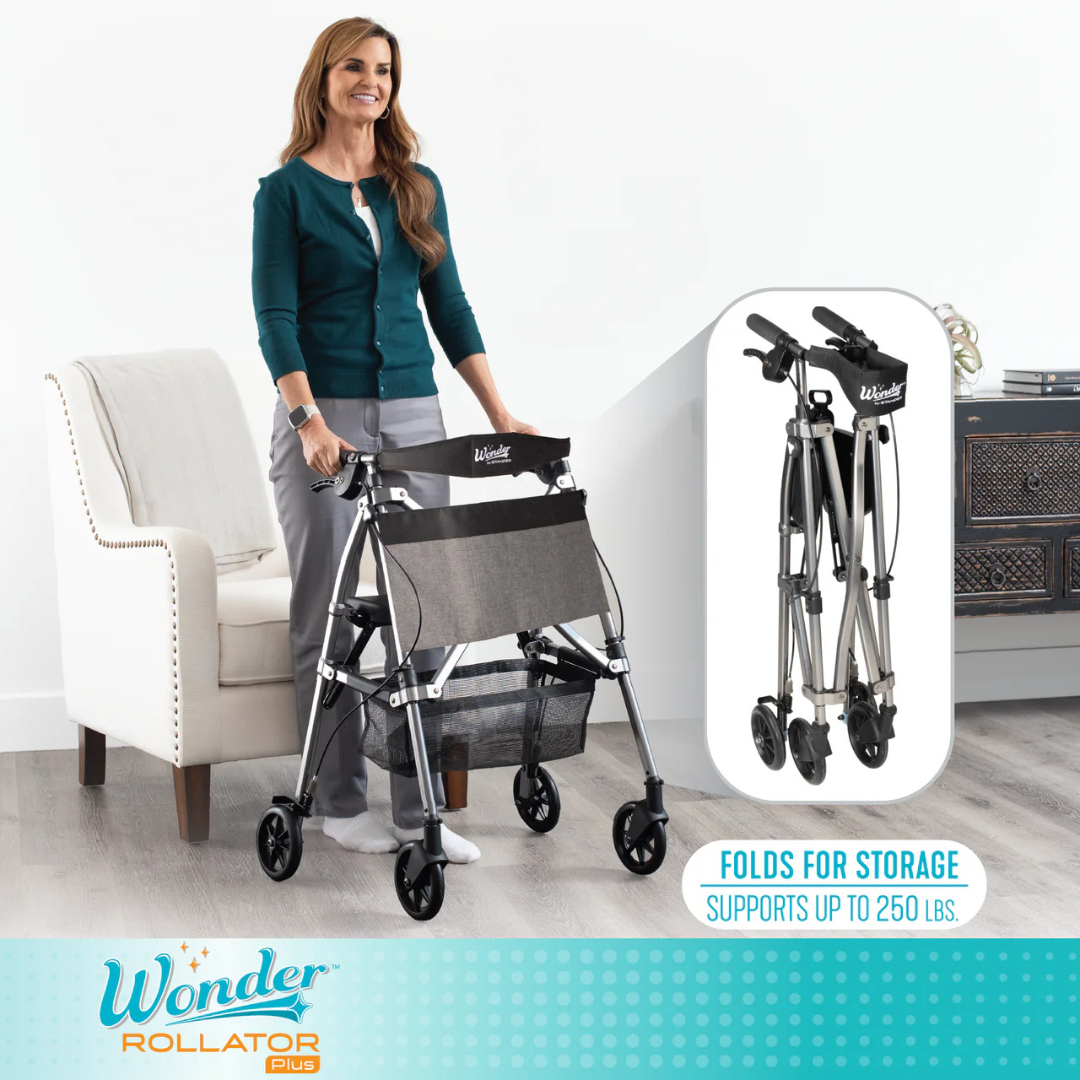Travel Rollator Walker – Wonder Rollator Plus Elite 4350 by Stander