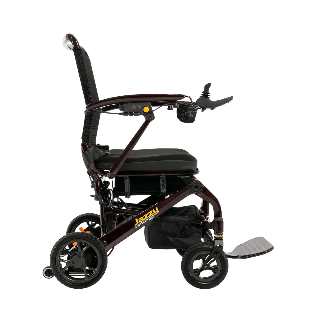 Jazzy Carbon 27 Lightweight Folding Power Wheelchair By Pride Mobility