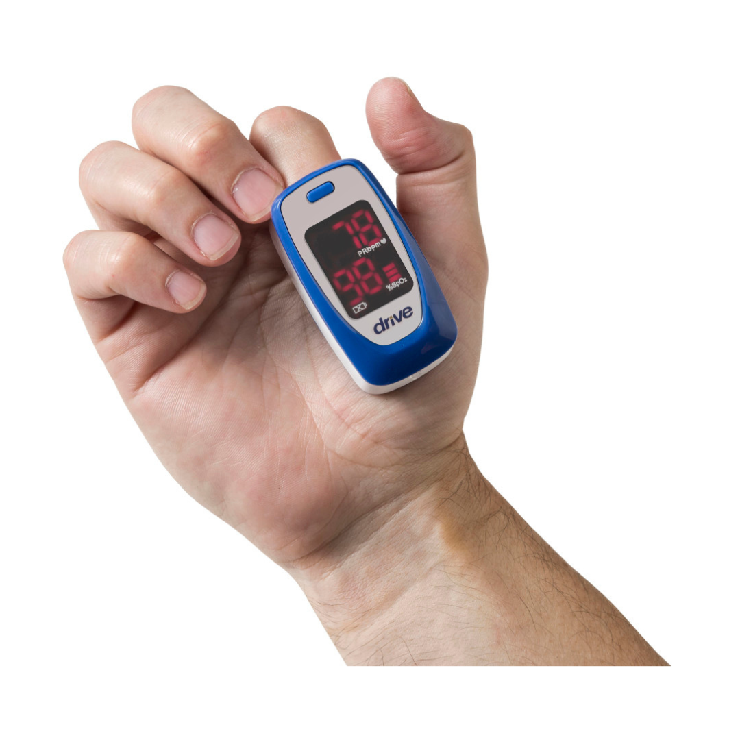 Fingertip Pulse Oximeter MQ3000 Fingertip Pulse Oximeter MQ3000 SpO₂ & Pulse Rate Monitor with LED Display By Drive Medical