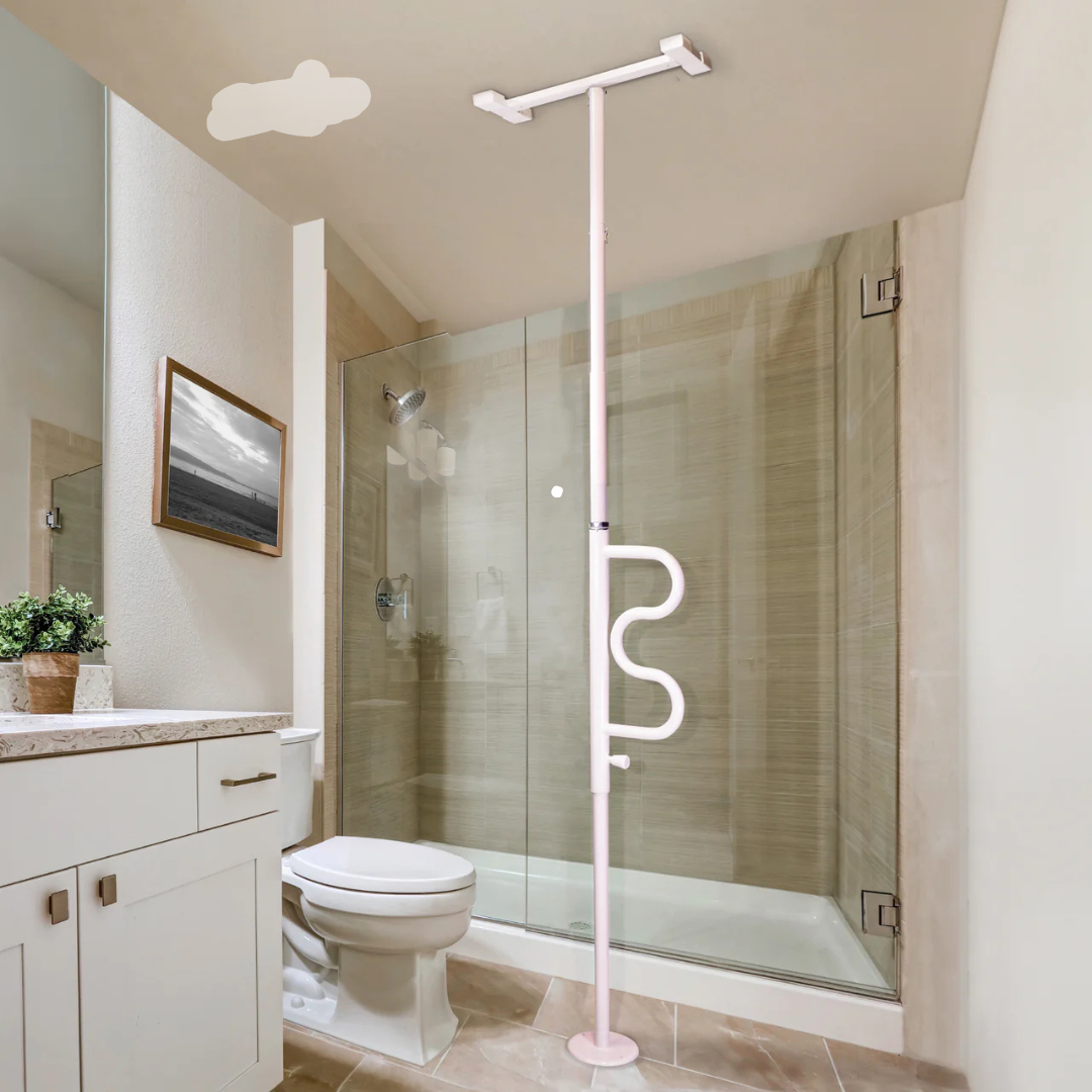 Stander Wonder Pole with Rotating Ladder Grab Bar Floor to Ceiling Support  1100W By Stander