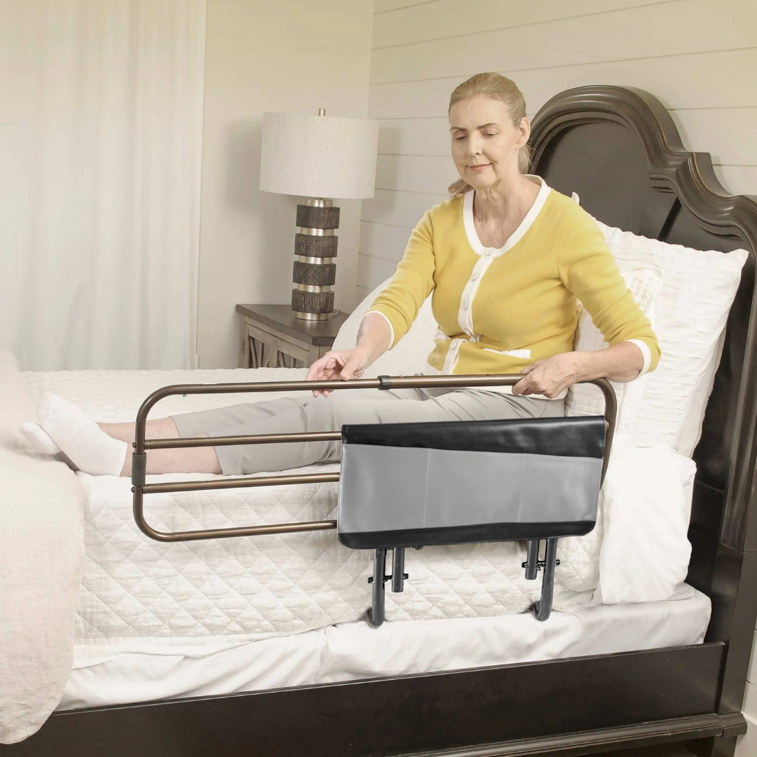 Sleep Safe Bed Rail with Adjustable Length & Pivoting Guard 7600 by Stander