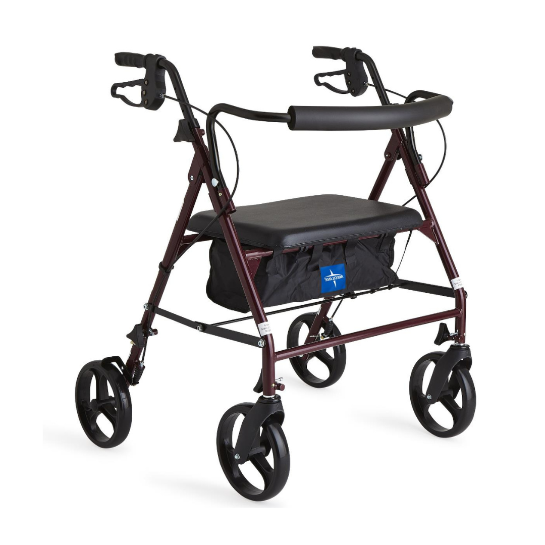 Medline Standard Bariatric Heavy Duty Rollator (MDS86800XWS) By Medline