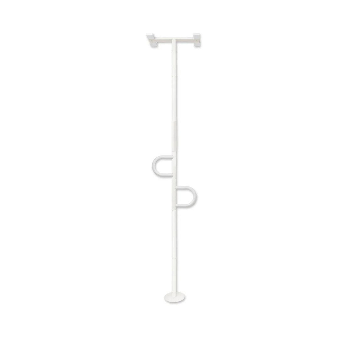 Stander Double Handle Floor to Ceiling Grab Bar Safety Support Pole 8142W By Stander