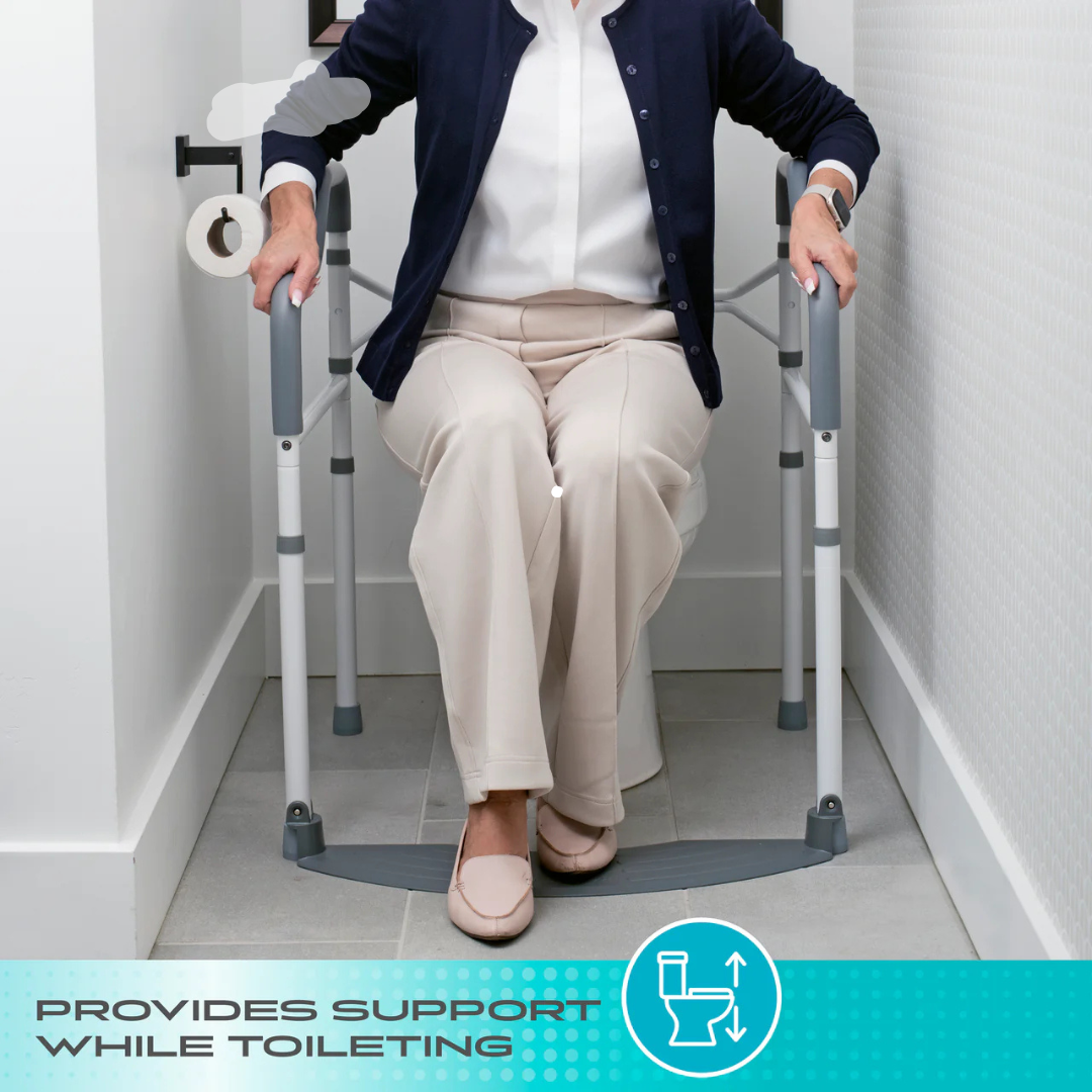 Stander Wonder Toilet Safety Rails with Foldable Support Handles 2320 By Stander