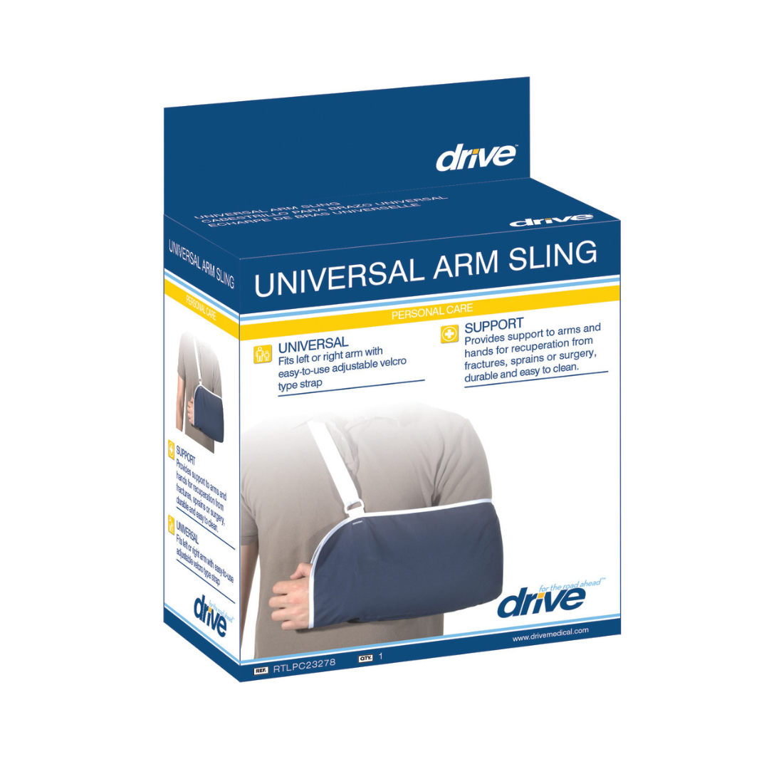 Universal Arm Sling Adjustable Support for Arm & Hand RTLPC23278 By Drive Medical