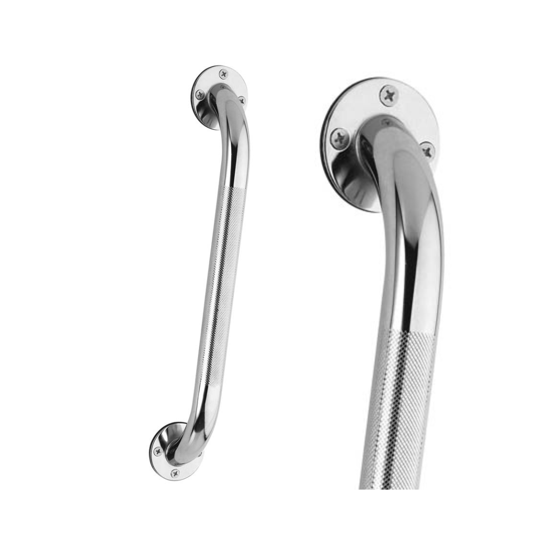 Carex 12-Inch Textured Wall Grab Bar Steel Safety Rail FGB20900 0000 By Compass Health
