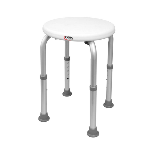 Carex Compact Shower Stool Adjustable Bath Seat for Narrow Tubs 250 lb FGB600TF By Compass Health