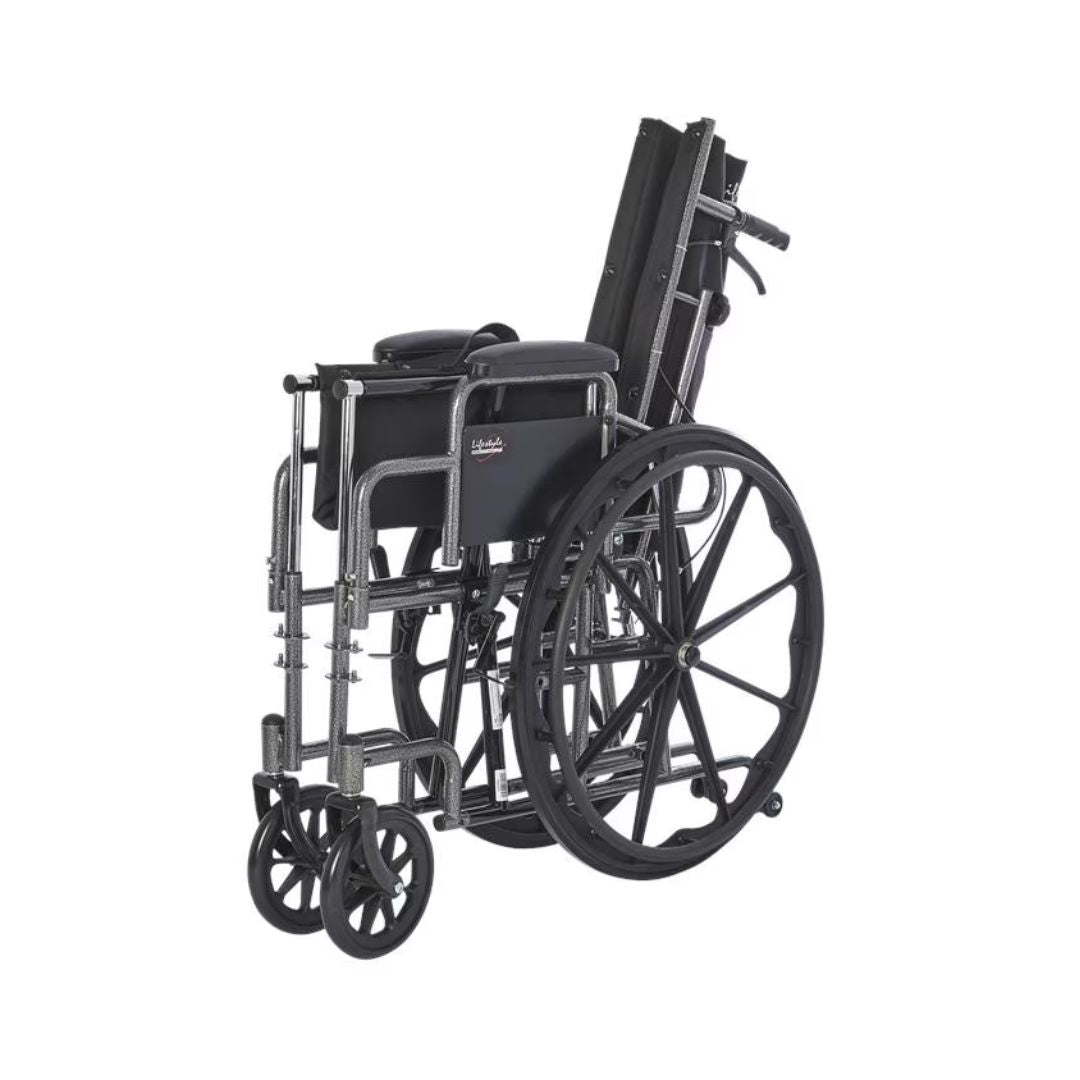 Deluxe Reclining Desk Arm Wheelchair L9016 By Rhythm Healthcare