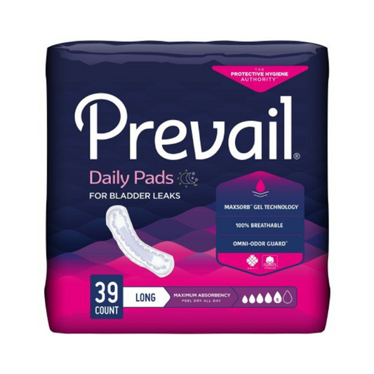 Prevail Daily Pads For Bladder Leaks Ultimate Absorbency for Women