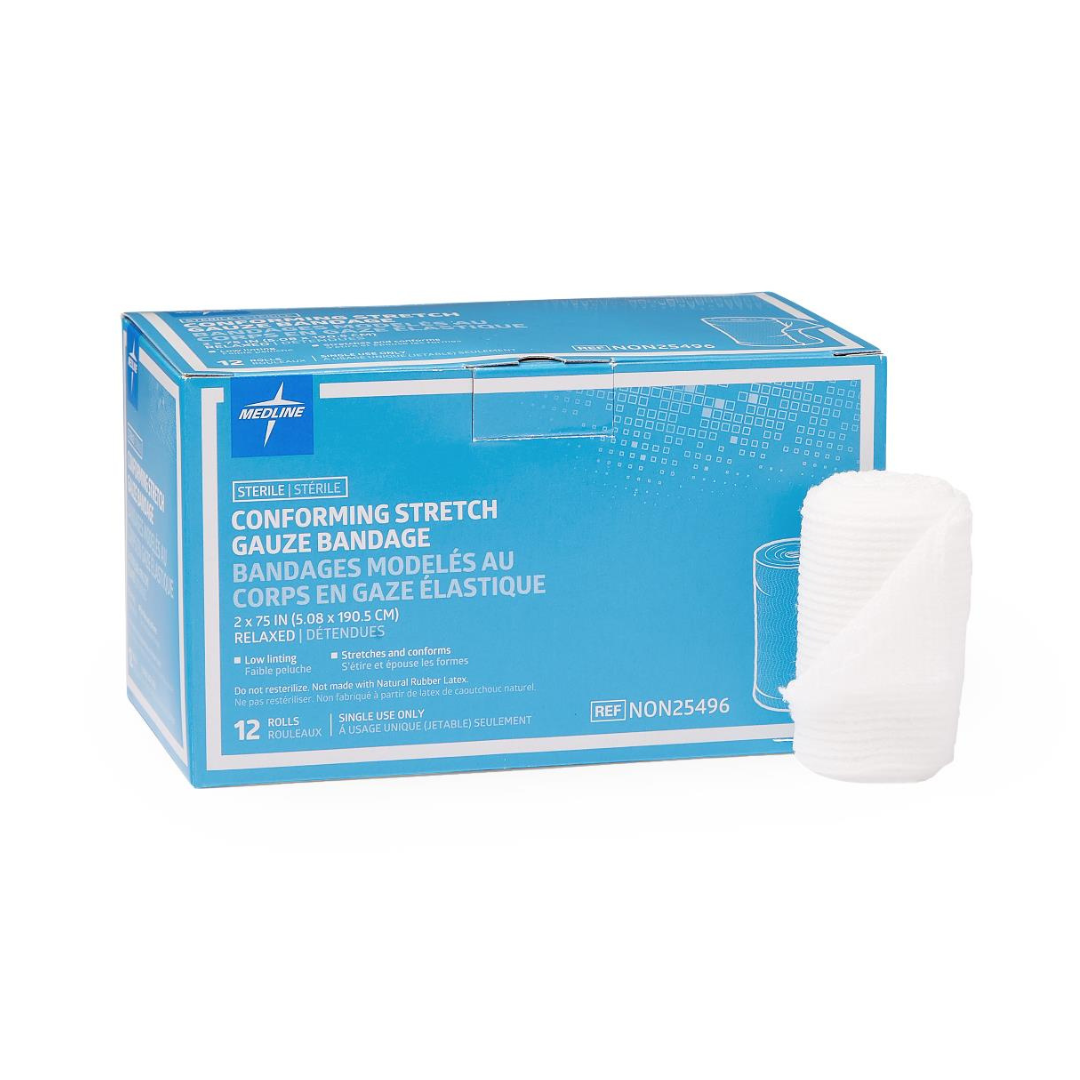 Sterile Conforming Stretch Gauze Bandages By Medline