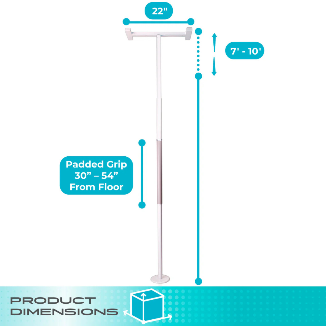 Stander Wonder Pole Slim Floor to Ceiling Safety Support Pole 1150W By Stander