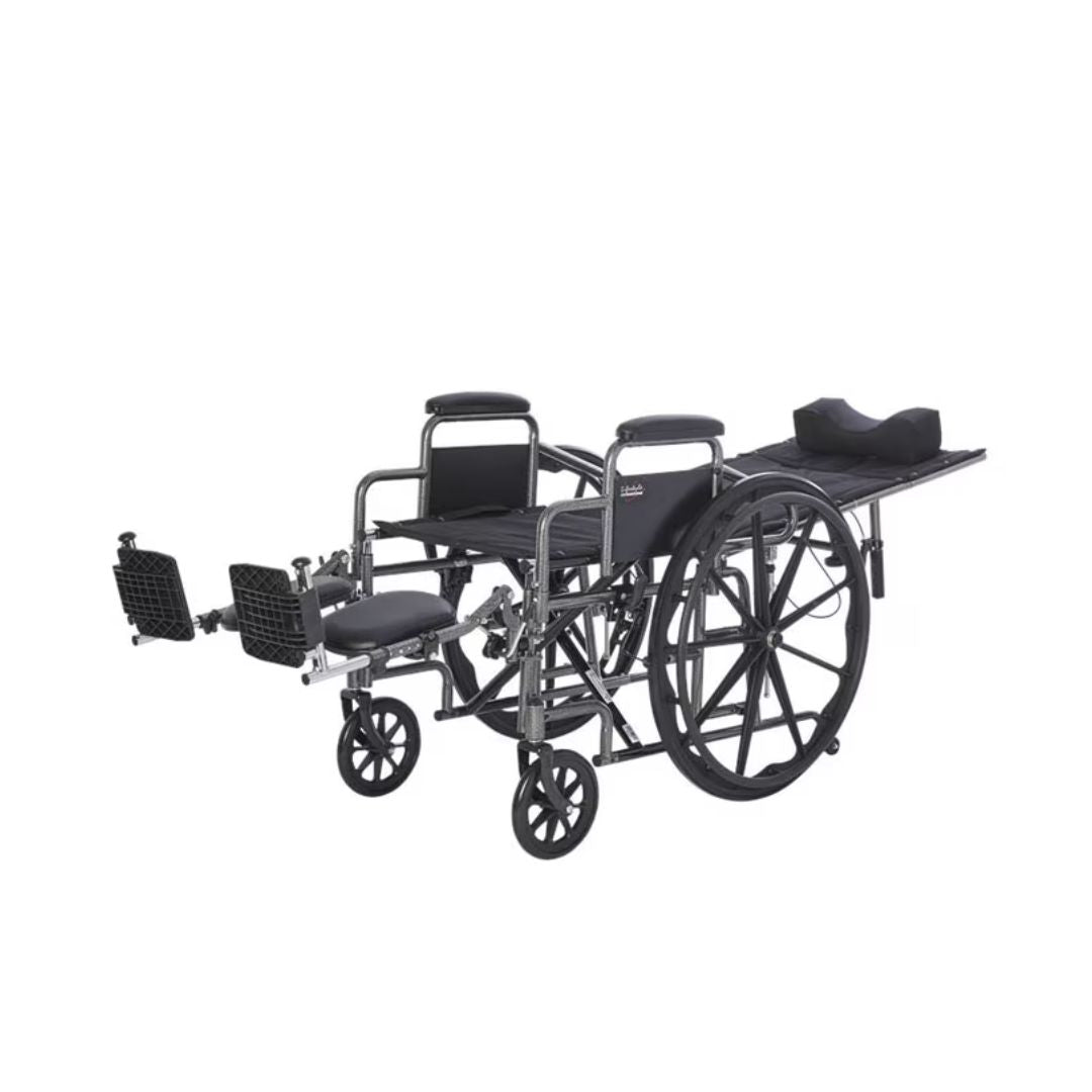 Deluxe Reclining Desk Arm Wheelchair L9016 By Rhythm Healthcare