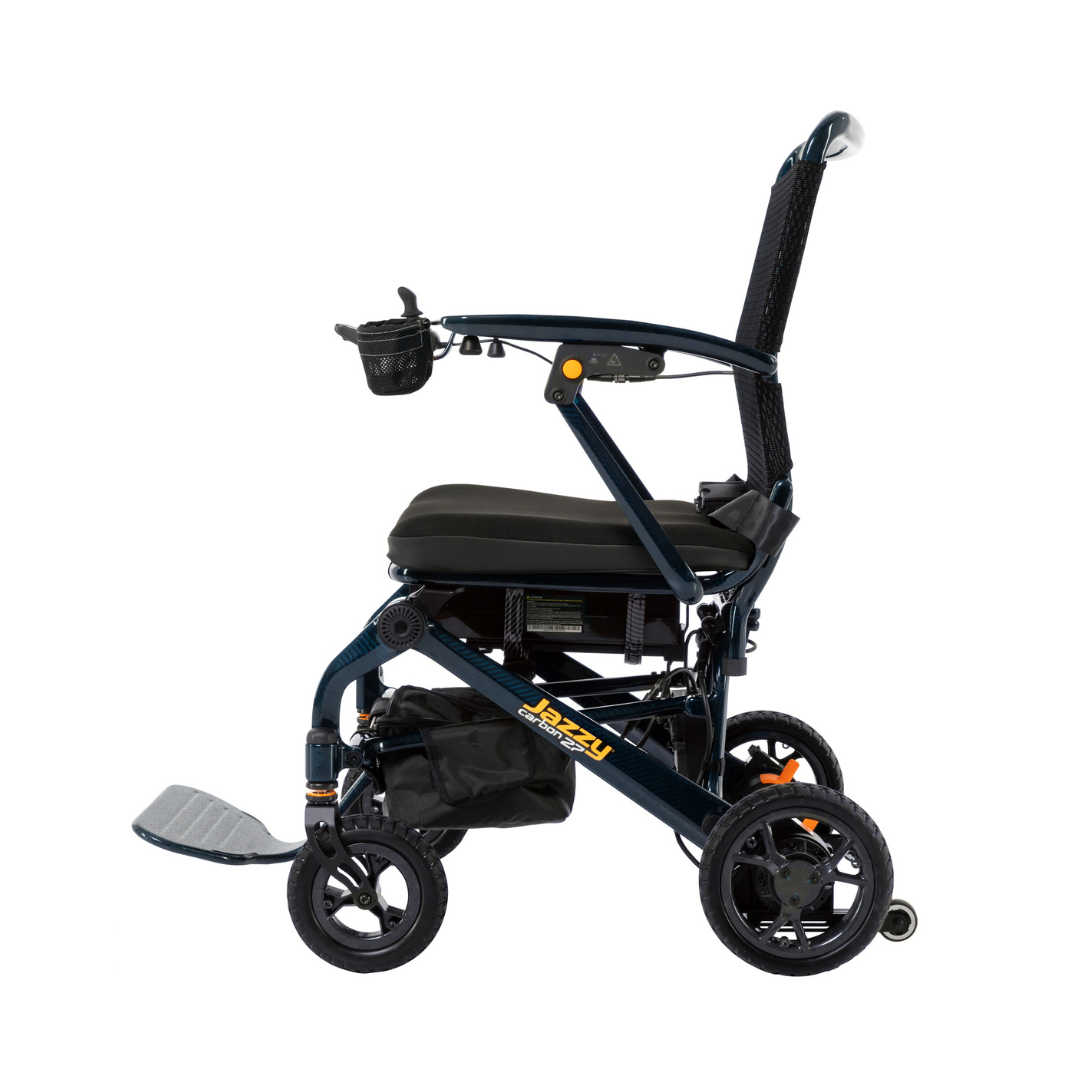 Jazzy Carbon 27 Lightweight Folding Power Wheelchair By Pride Mobility