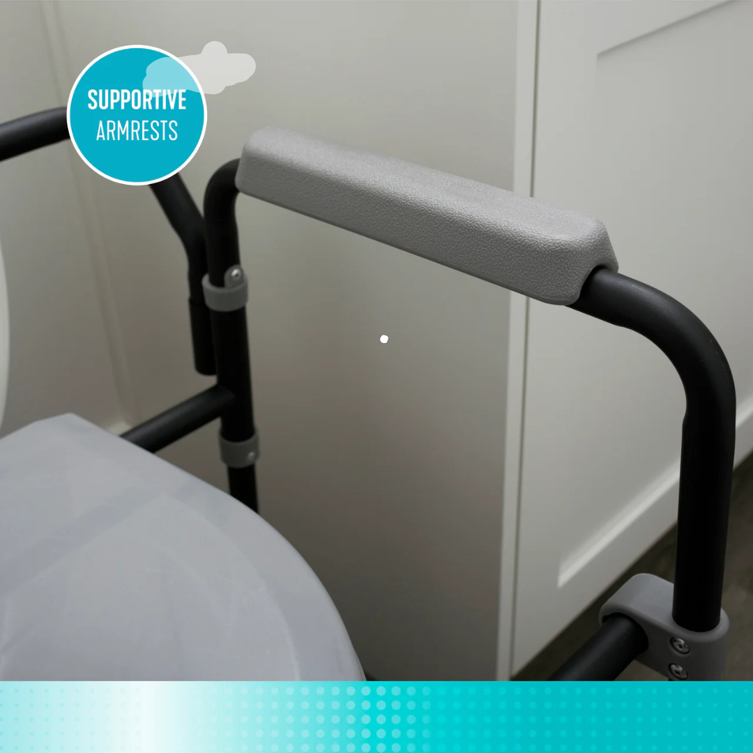 Universal Bedside Commode with Adjustable Height & Toilet Paper Holder 2300 By Stander