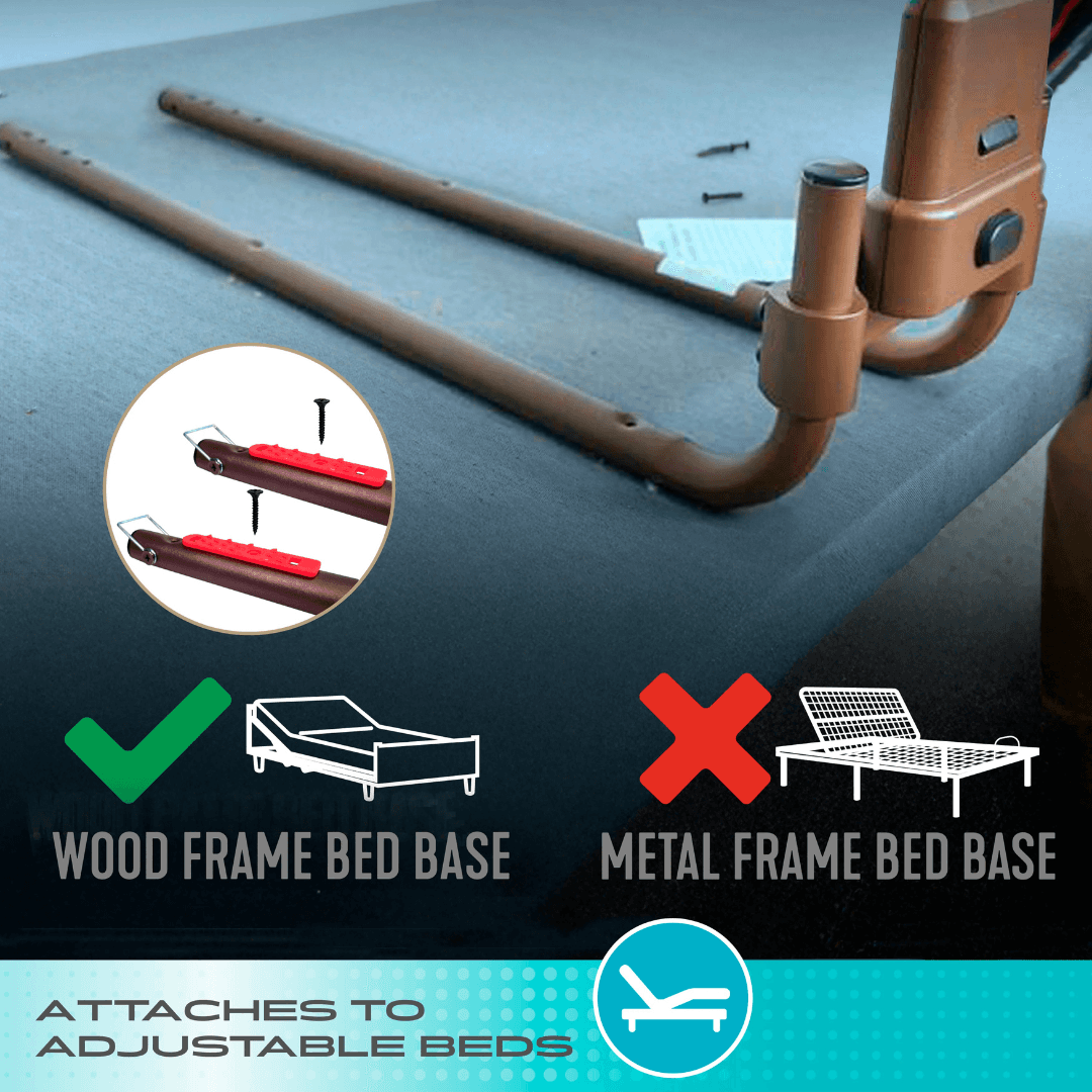 Bed Box Handle Wonder Click Bed Handle for Adjustable Beds | Ergonomic Bed Support Rail