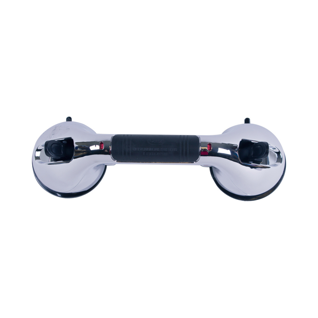 Carex Chrome Ultra Grip Bath Handle 12-Inch Suction Grab Bar FGB19000 0000  By Compass Health