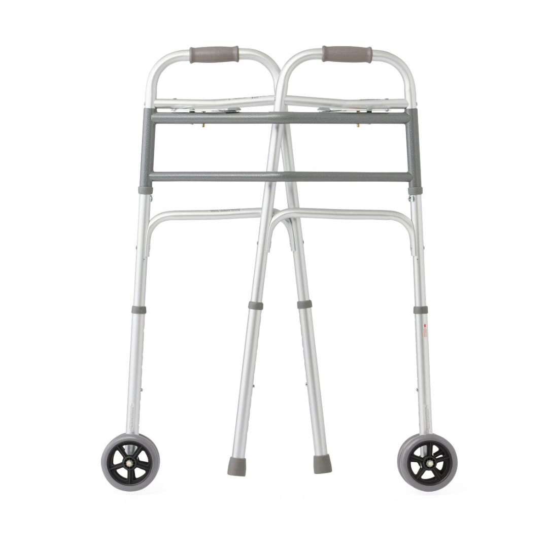 Medline Bariatric 2 Button Folding Walker (MDS86410XWW) By Medline