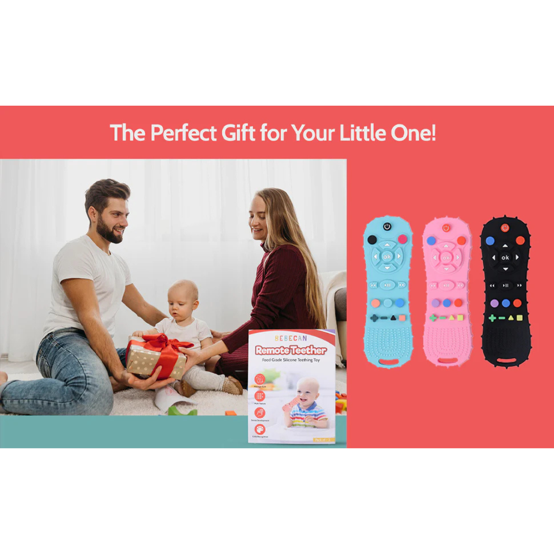 BEBECAN Silicone Baby Remote Teether
