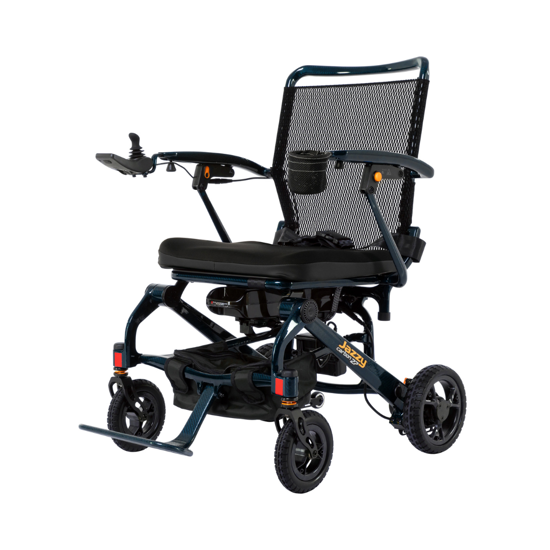 Jazzy Carbon 27 Lightweight Folding Power Wheelchair By Pride Mobility