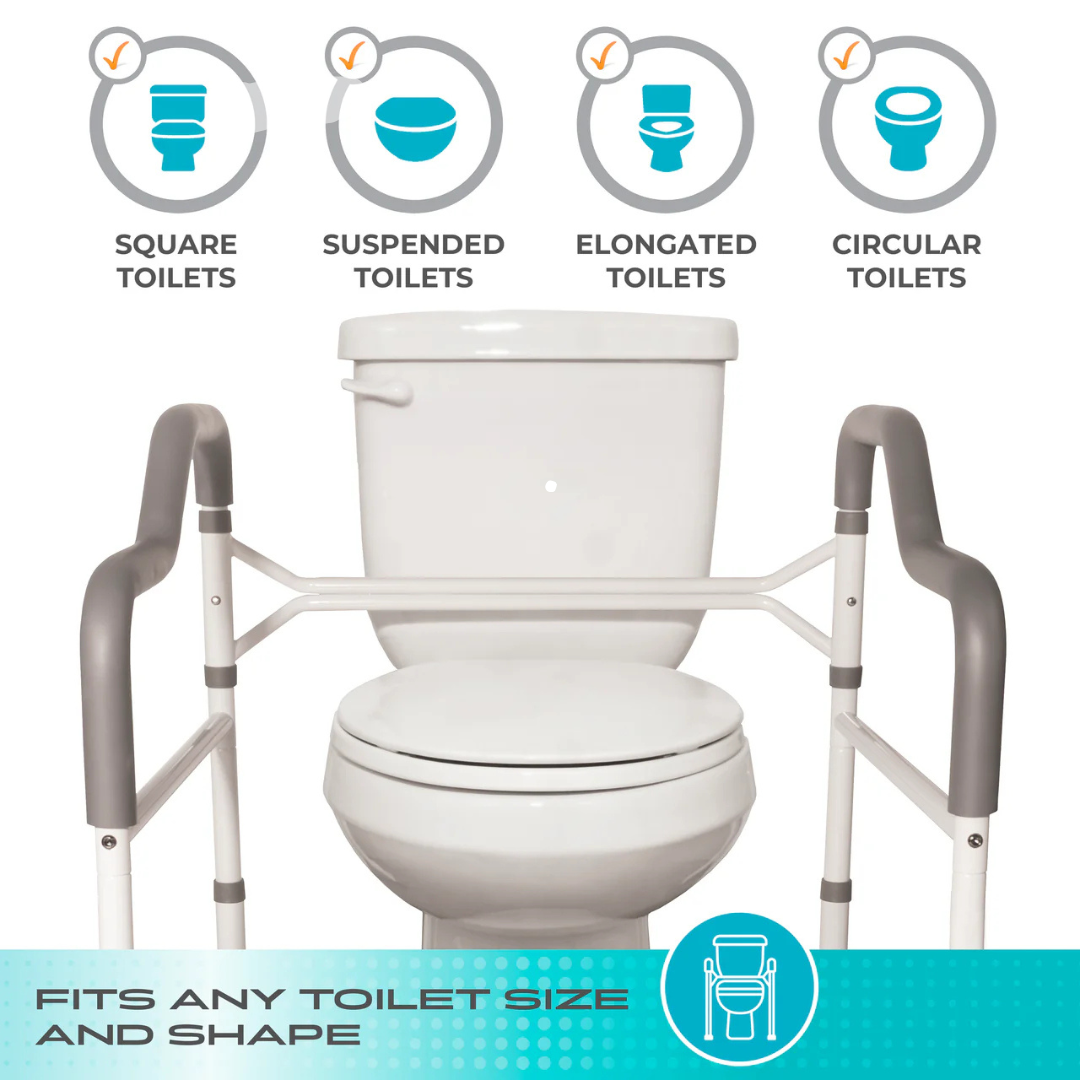 Stander Wonder Toilet Safety Rails with Foldable Support Handles 2320 By Stander