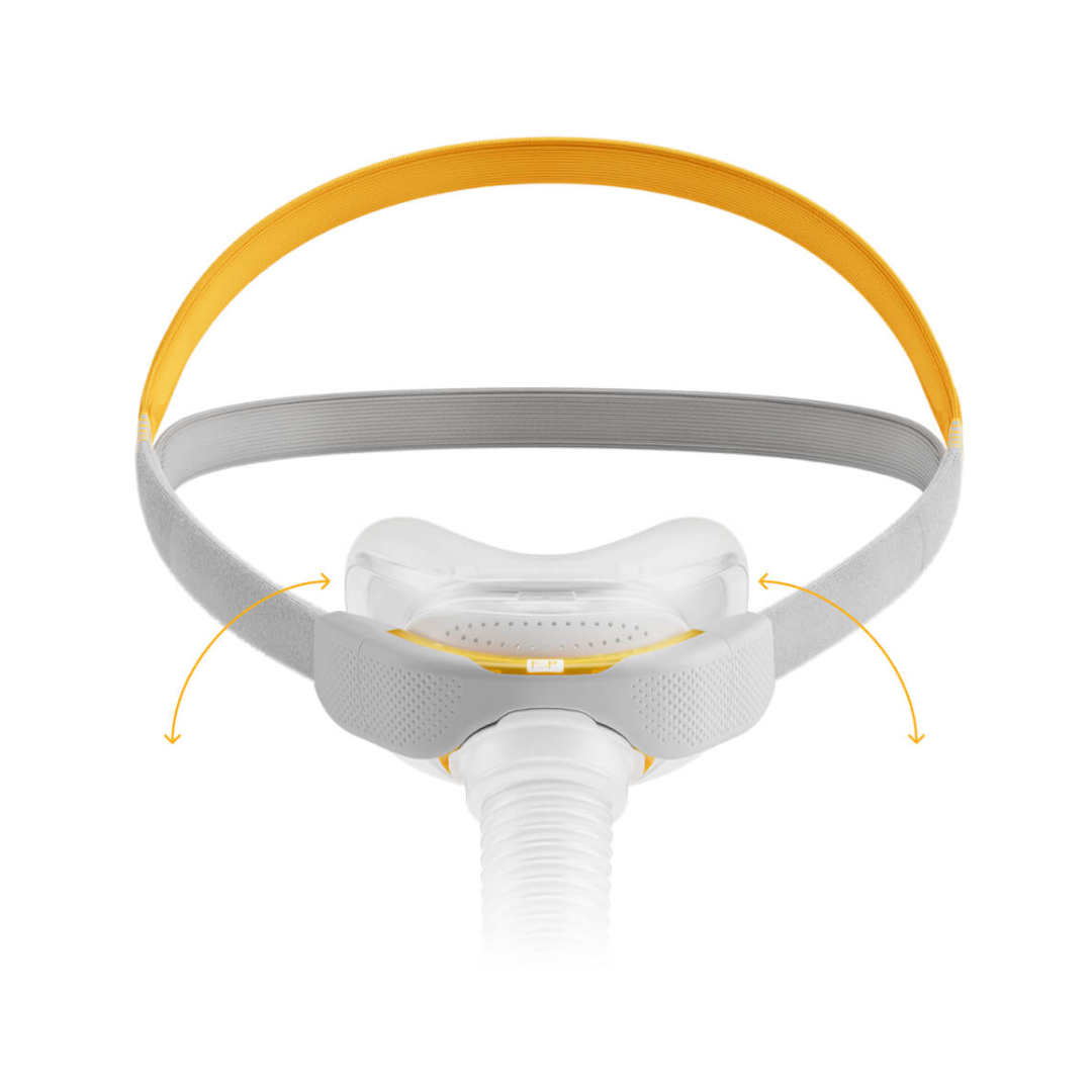 Solo Nasal Mask Fully assembled with headgear By Fisher & Paykel Healthcare