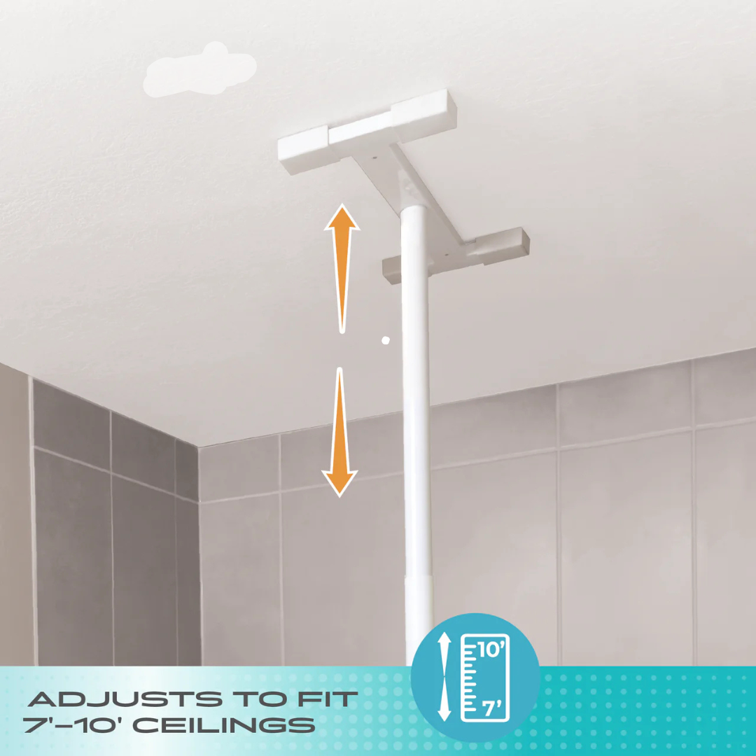 Stander Wonder Pole Slim Floor to Ceiling Safety Support Pole 1150W By Stander