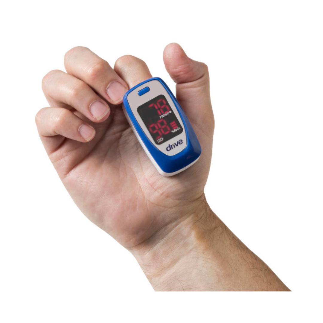 Fingertip Pulse Oximeter MQ3000 Fingertip Pulse Oximeter MQ3000 SpO₂ & Pulse Rate Monitor with LED Display By Drive Medical