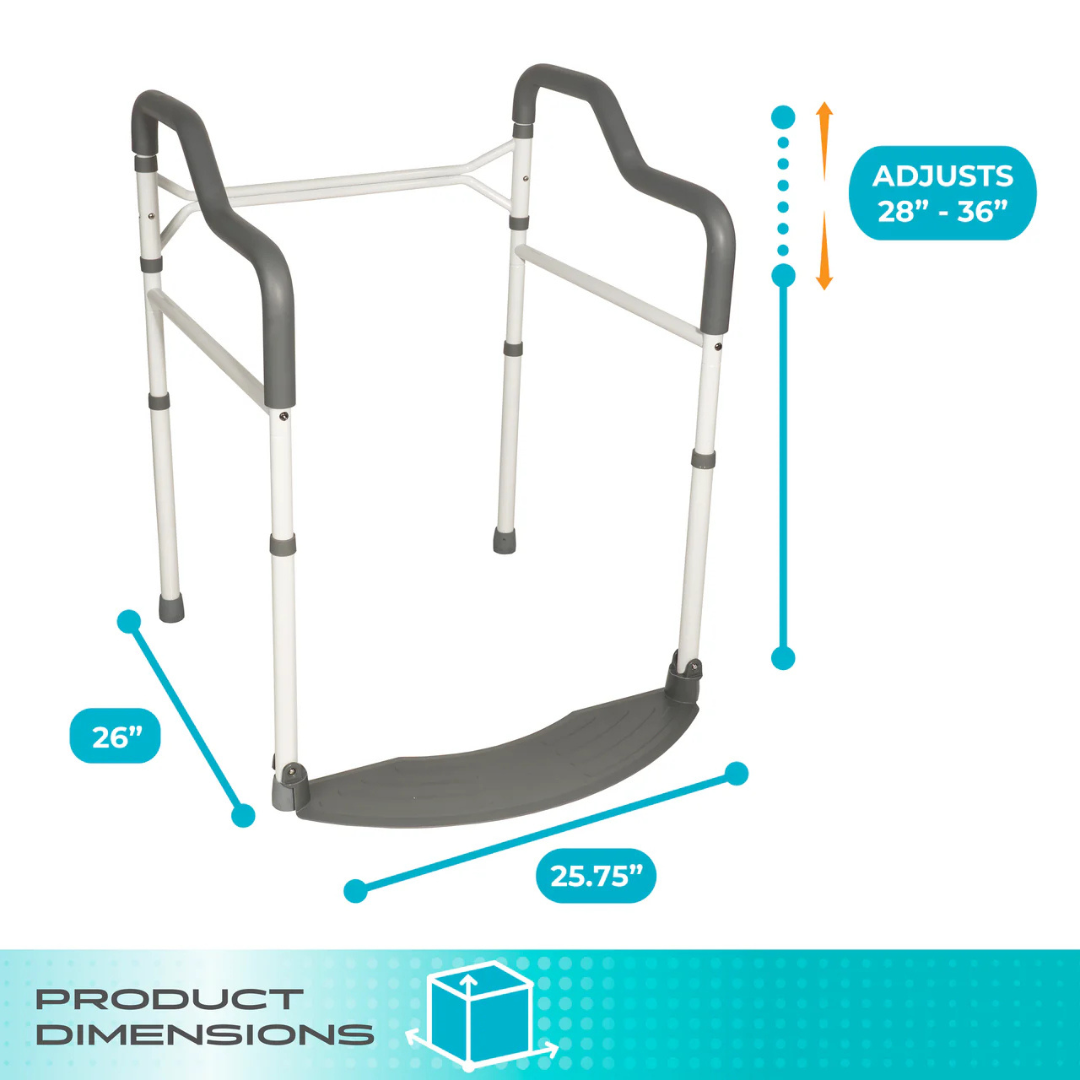Stander Wonder Toilet Safety Rails with Foldable Support Handles 2320 By Stander