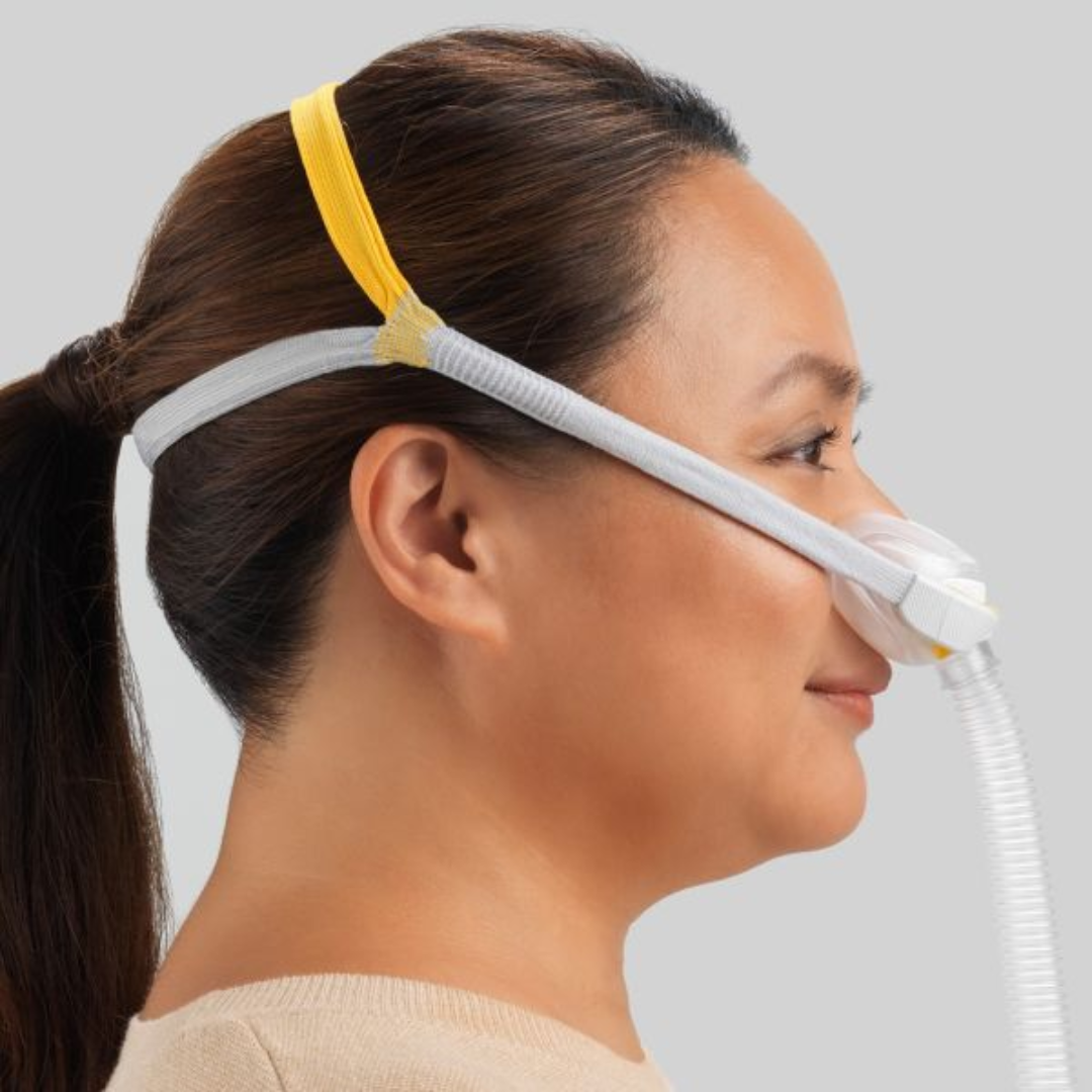 Solo Nasal Mask Fully assembled with headgear By Fisher & Paykel Healthcare