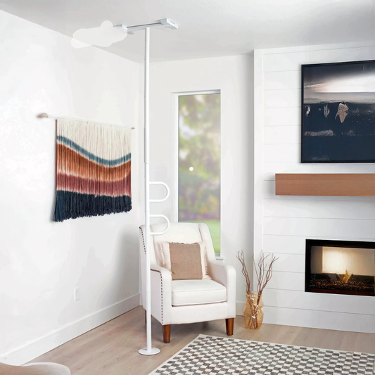 Stander Double Handle Floor to Ceiling Grab Bar Safety Support Pole 8142W By Stander