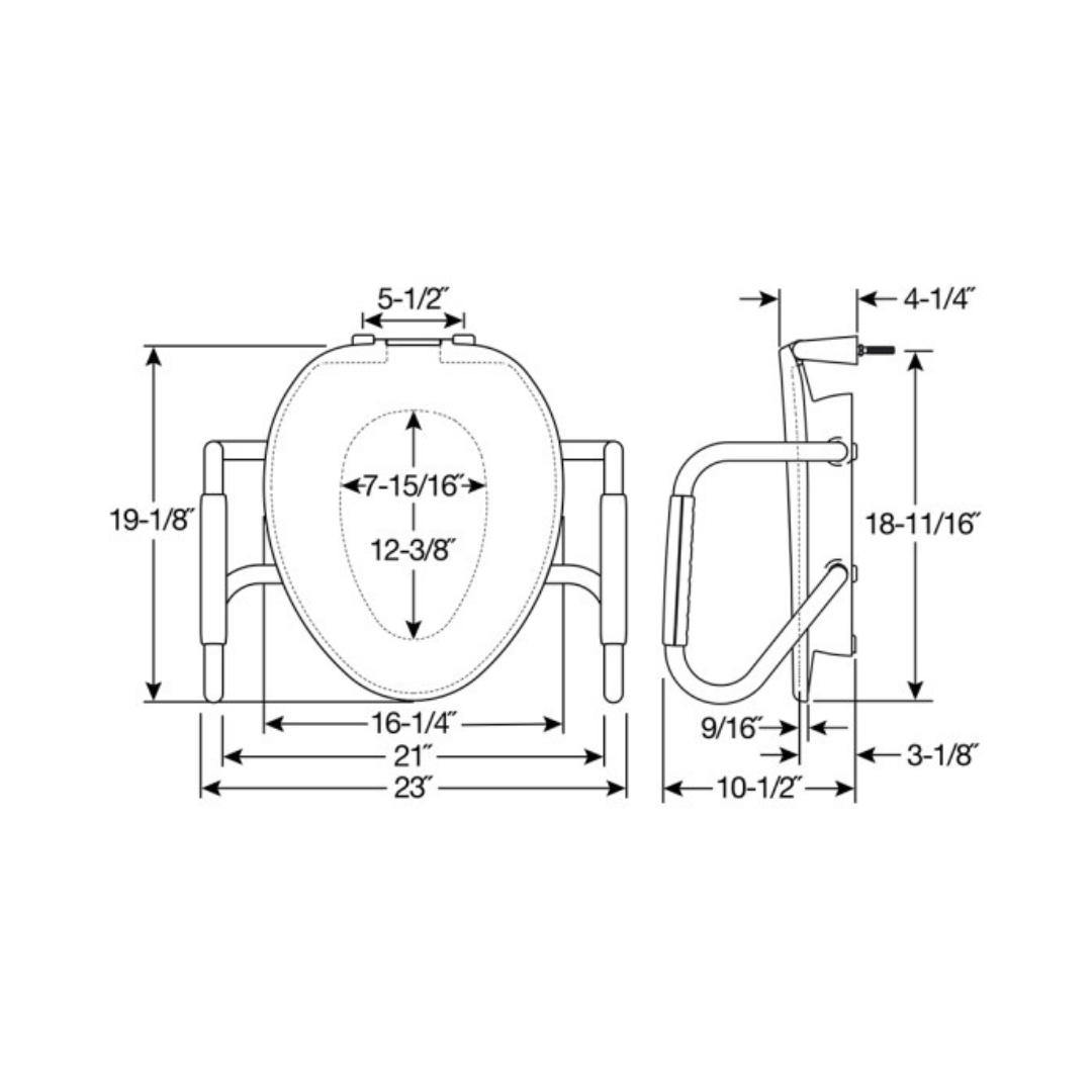 Bemis Assurance Clean Shield with Personal Wash Bidet (E85320H20 ARM) By Bemis