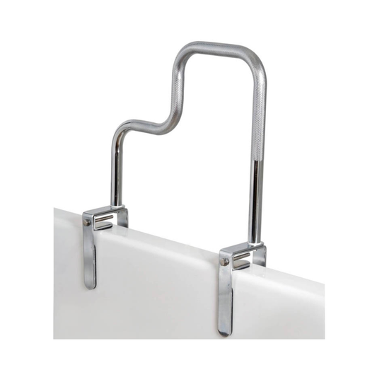 Carex Tri-Grip Bathtub Rail Adjustable Chrome Safety Rail FGB20200 0000 By Compass Health