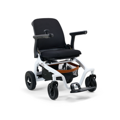 GOLDEN TECHNOLOGIES Ally Portable Power Chair in black with a compact design