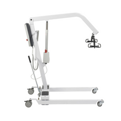 Drive Medical Battery Powered Patient Lift 13240 in white with side view