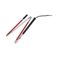 Drive Medical Blind Folding Cane 103521 in red and white, compact and portable design