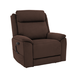 Pride Mobility Evolution Collection Medical Lift Chairs LC435M in brown fabric, reclined position
