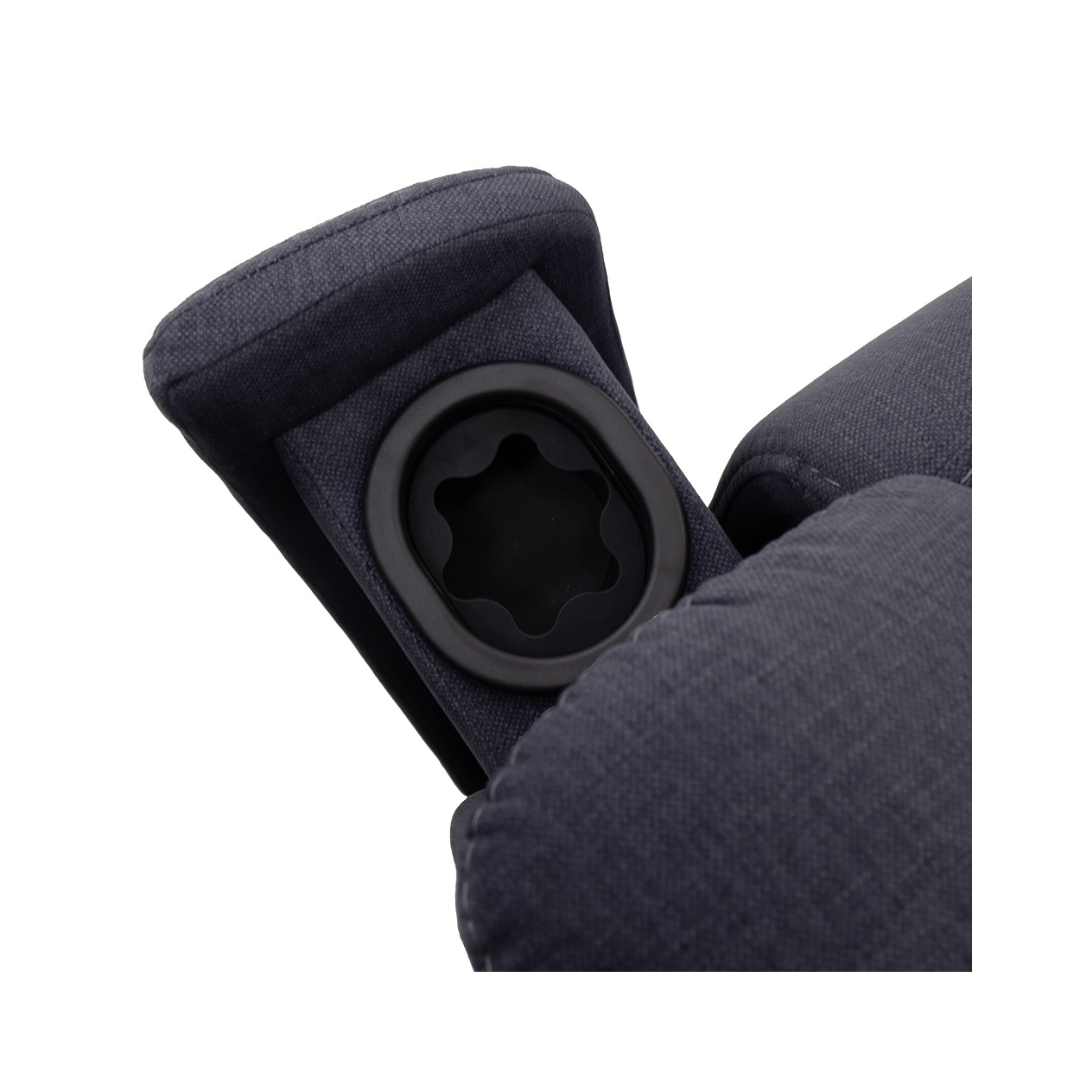 Pride Mobility Evolution Collection Medical Lift Chairs LC435M grey close-up of armrest control