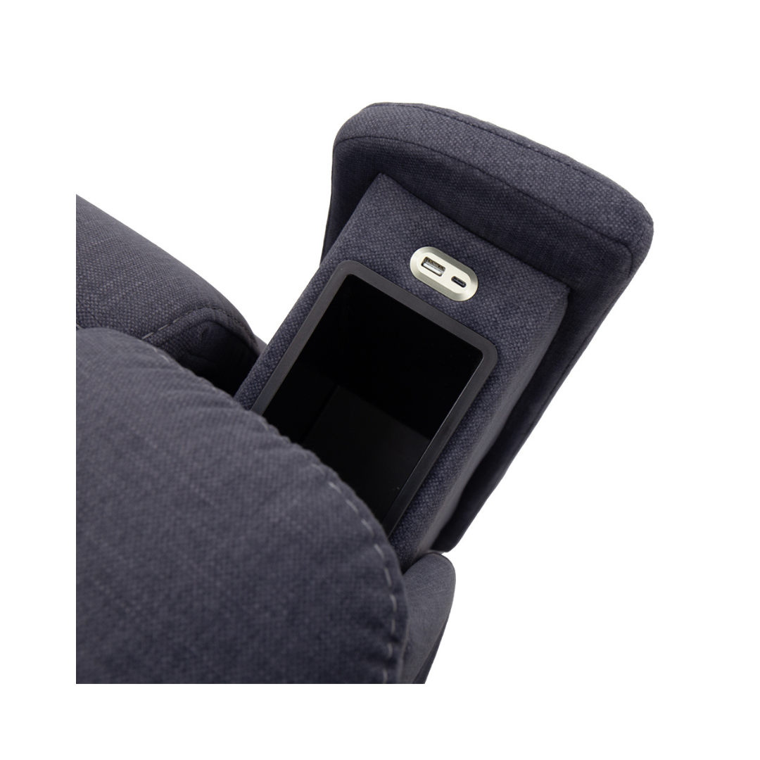 Pride Mobility Evolution Collection Medical Lift Chairs LC435M armrest pocket in gray fabric