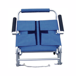 Drive Medical Super Light Folding Transport Chair SL18 in Blue, lightweight and portable for easy transport