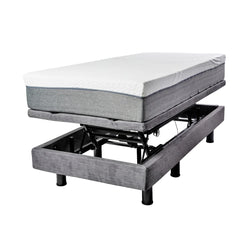 GOLDEN TECHNOLOGIES Passport Hi Low Adjustable Bed in gray with sleek design