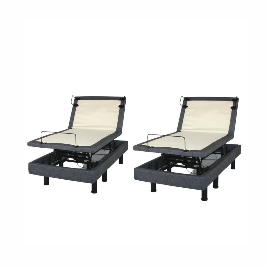 GOLDEN TECHNOLOGIES Passport Hi Low Adjustable Bed in Gray with Dual Adjustable Bases