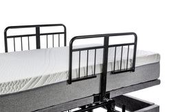 GOLDEN TECHNOLOGIES Passport Hi Low Adjustable Bed in gray with side rails