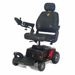 Golden Technologies BuzzAbout Power Chair in black with ergonomic seat and joystick control