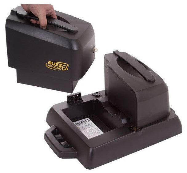 Buzzaround EX Extreme 3 Wheel Mobility Scooter battery pack with easy grip handle for convenient transport