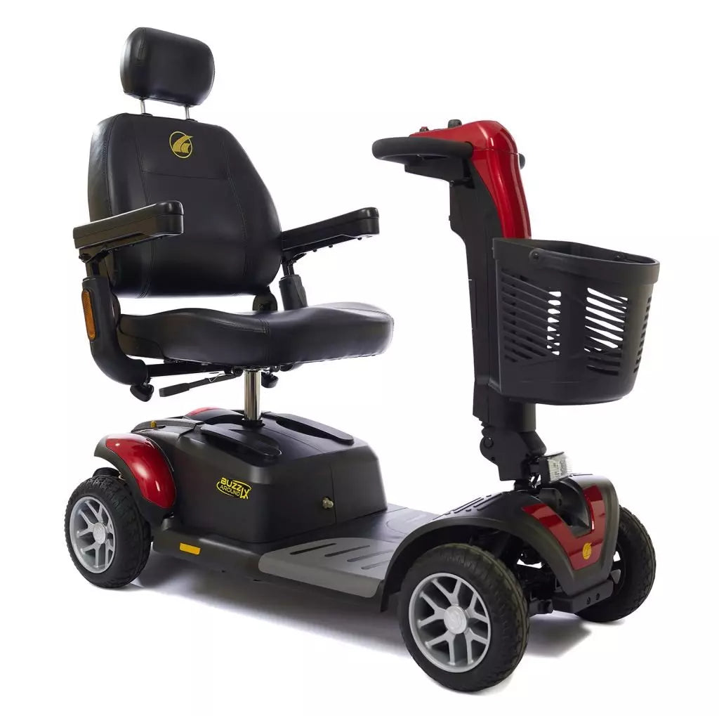 Buzzaround LX Luxury 4 Wheel Mobility Scooter with Comfortable Seat and Basket for Easy Transportation