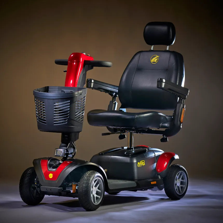 Buzzaround LX Luxury 4 Wheel Mobility Scooter with Comfortable Seat and Basket for Convenience