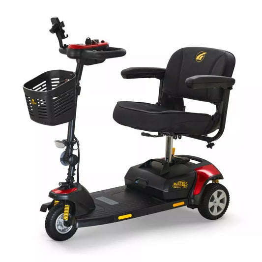 Buzzaround XLS-HD 3 Wheel Mobility Scooter with comfortable seating and front basket for easy transportation