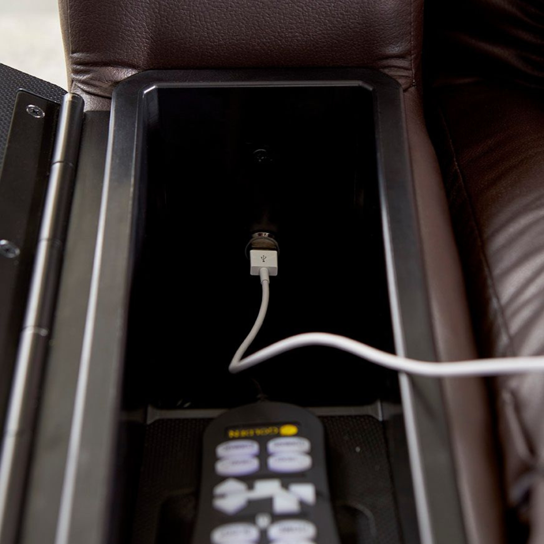 Golden Technologies Cloud Plus With MaxiComfort Power Lift Recliner remote control storage with charging port